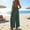 Army Green, variant on Summer Rompers for Women Backless Wide Leg Jumpsuit Solid Color Adjustable Spaghetti Strap Long Pants Overalls with Pockets