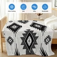 thumbnail image 4 of Black Aztec Cooling Blanket,Lightweight Breathable Summer Throw Blanket with Double Sided Cold Effect,Ethnic Southwest Boho Farmhouse Aesthetic Picnic Blankets Bed Sheet for Hot Sleepers 50"x60", 4 of 8