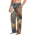 thumbnail image 6 of Sikiie Rustic Tile Pattern Pajama Pants Men, PJ Bottoms, Sleep & Lounge Pants-Small, 6 of 6