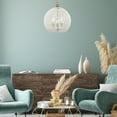 thumbnail image 4 of Golden Lighting Florence 3-light Pendant in Brushed Champagne Brass, 4 of 6