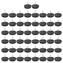 Uxcell Plastic Nail-On Furniture Glides 100Pcs 17mm Dia Table Chair Sofa Leg Floor Protectors Black