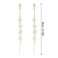 thumbnail image 3 of Personality Tassel Flower Studs Simple And Delicate Design Suitable For All Occasions, 3 of 9