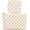 Checkered, 2PCS - Khaki, variant on PETGLE Clear Travel Makeup Bag for Women, TSA Approved Checkered Cosmetic Bag Make Up Car Organizer Case with Zipper, Large Waterproof Pouch Purse Toiletry Bag for Skincare, Brushes Travel Essentials
