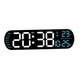 thumbnail image 5 of Reloj despertador digital con luz ambiental colorida para sala de estar, dormitorio y aula. Azul, 5 of 7