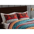 thumbnail image 2 of Sweet Jojo Designs Boho Red Blue Orange Pillow Sham Cover Cases 2 Piece Set, 2 of 4