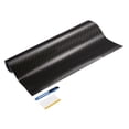 thumbnail image 1 of Uxcell 1Set Carbon Fiber Vinyl Wrap 8" x 5ft Self-Adhesive w Scraper Light Gold, 1 of 7