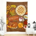 AdXKenry Clearance Cheap Tapestry Happy Thanksgiving Tapestry Wall