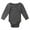 Gray, variant on WIBACKER Newborn Unisex Baby Romper Infant Solid Ribbed Long Sleeve Bodysuit 1Pcs