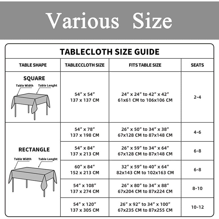 Umineux Clear Plastic Tablecloth Protector, 54x54 Square photo 7