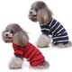 thumbnail image 1 of 2 piezas de ropa para mascotas Ropa para el hogar Ropa para perros a rayas Pijamas Ropa para perros con cuello alto Ropa de cuatro patas 1730, 1 of 6