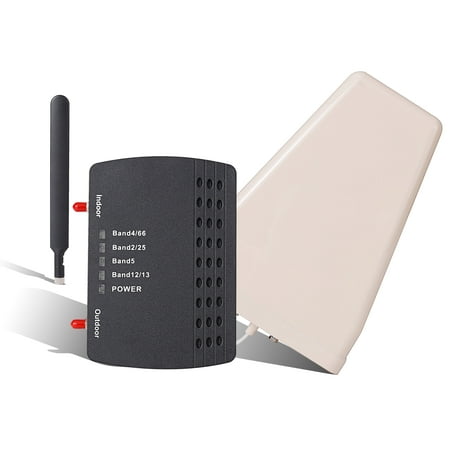 AmsignalBars Cell Phone Signal Booster for Home with All US Carriers on Band 66/2/4/5/12/13/17/25,Up to 2,500 Sq Ft Cell Booster Boost 5G 4G& LTE with Verizon, AT&T, T-Mobile & More,FCC Approved