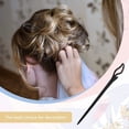 thumbnail image 4 of 2 uds palillo de pelo de madera para horquilla de pelo para mujeres pelo largo, horquilla para mujeres niñas accesorio para el cabello MFZFUKR BST3008910-5, 4 of 6