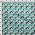 thumbnail image 4 of oneOone Viscose Chiffon Teal Green Fabric Tie Dye Dress Material Fabric Print Fabric By The Yard 42 Inch Wide, 4 of 5