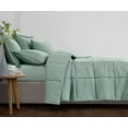 thumbnail image 4 of Cannon Heritage 100% Microfiber Polyester Sage Green 2-Piece Twin Comforter Set, Solid Casual themed, Adult Bedding, OEKO-TEX Certified, 4 of 6