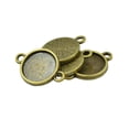 thumbnail image 1 of Milaget 50Pcs Blank Bezel Setting Base for Cabochon Jewelry DIY Charm Connector 12mm, 1 of 8