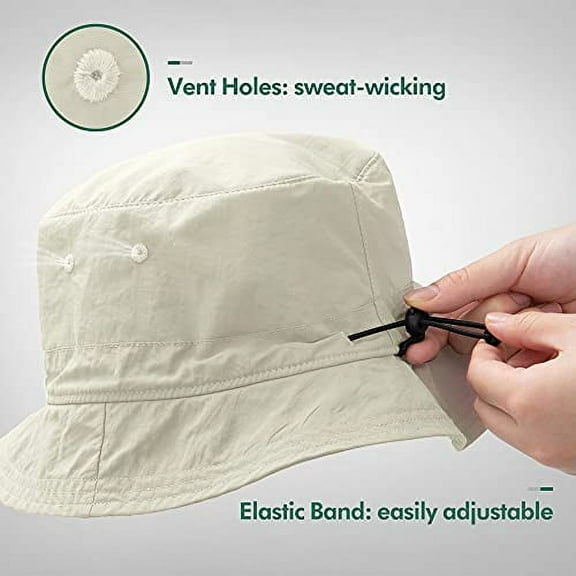 ZOWYA Bucket Hat for Women Men Cotton Summer Sun Beach Fishing Cap