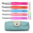 thumbnail image 5 of 5-piece Crochet Tool Set, Ergonomic Size And Yarn Needle, Easy To Handle Suitable For Handwork - 6.5mm ~ 10mm, 5 of 5