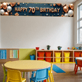thumbnail image 3 of Golden Theme Banner Decorative Design 70th Birthday Balloon Decoration for Birthday Party Indoor Celebration Event Decoration, 3 of 9