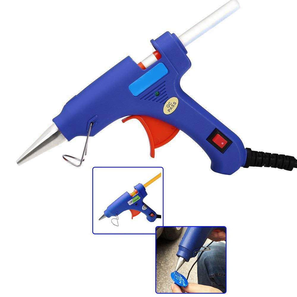 Liumai , Mini Hot Glue Gun Kit with 20 Glue Sticks for Crafts School DIY  Arts Home Quick Repairs