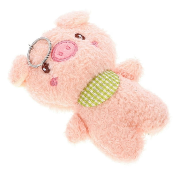 Plush Pig Keychain Pendant Soft Stuffed Animal Keyring for Bag Decoration, Cute Hanging Accessory for Pig Lovers
