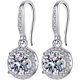 thumbnail image 1 of 925 Sterling Silver Drop Earrings for Women - Gold Dangle Earrings, Wedding Jewelry Gift for Brides, 1 of 3