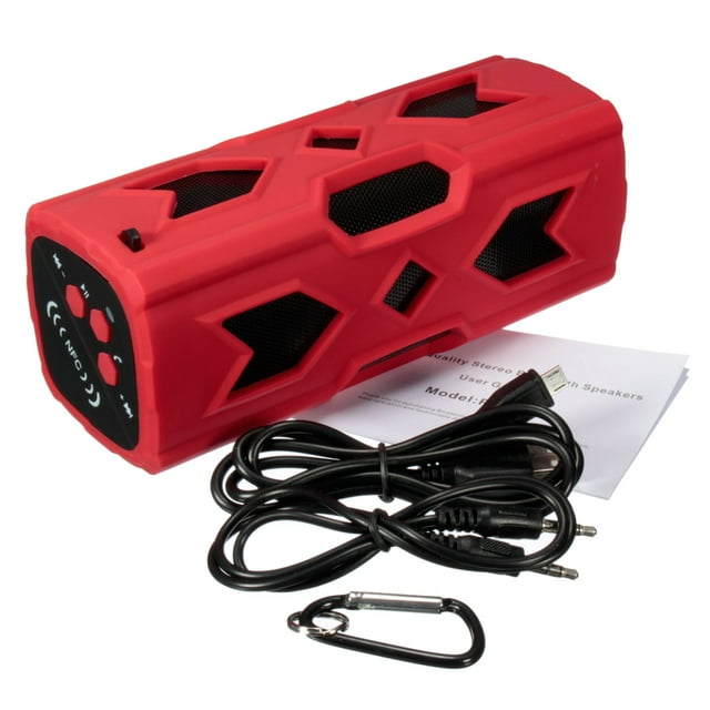 4.0 BoomBox Speaker Waterproof Shockproof with Metal Hook 3600 mAh Power Bank Bass NFC Built In Mic