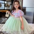 thumbnail image 4 of Vestido De Sirena Pequeña Para Niños Niña Princesa Ariel Lentejuelas Púrpura Verde Malla Halloween Navidad Regalo De Cumpleaños Fiesta Desgaste Terno, 4 of 4