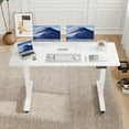 thumbnail image 2 of Homall 60" Standing Desk Adjustable Height Stand Up Desk Height Adjustable Office Desk with High Memory Function,White, 2 of 7