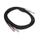 thumbnail image 4 of Cable De Micrófono, 3 M / 9,8 Pies Conector Chapado En Oro Estéreo Compacto 6,35 Mm TRS A 2RCA Divisor Blindaje De Doble Capa Para Sistema De Cine En Casa Para Receptor AV, 4 of 8