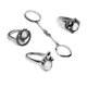 thumbnail image 5 of Conjunto de 4 piezas de apilables con punta de medio midi elegante con romano para mujer, 5 of 6