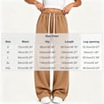 thumbnail image 3 of Ruohan Women's Wide Leg Sweatpants, High Waist Drawstring Track Pants with Pockets, Side Stripe, 3 of 8
