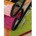 thumbnail image 6 of Unique Loom Outdoor Botanical Collection Area Rug - Floralis (7' 10" x 10' Rectangle Multi/Black), 6 of 9
