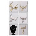 thumbnail image 4 of Photo Bezel Trays Pendant Necklace Sublimation Blank Mom Footprint Clavicle--Silver Plated 2-Product code 55934 Silver Plated 3, 4 of 4