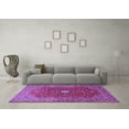 thumbnail image 3 of Ahgly Company Indoor Rectangle Medallion Purple Traditional Area Rugs, 7' x 9', 3 of 4