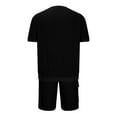thumbnail image 5 of TMOYZQ 2 Pieces Outfits for Men Summer Sweatsuit Short Sleeve T-Shirts and Cargo Shorts Casual Athletic Daily Sets Oversize Lightweight Quick Dry Loungewear, 5 of 5
