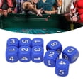 thumbnail image 1 of 20PCS 6 Côtés Numéro, 4 Couleurs, Conception de Coin Rond en Plastique Jeu de Plateau Outils d'Enseignement, 1 of 8