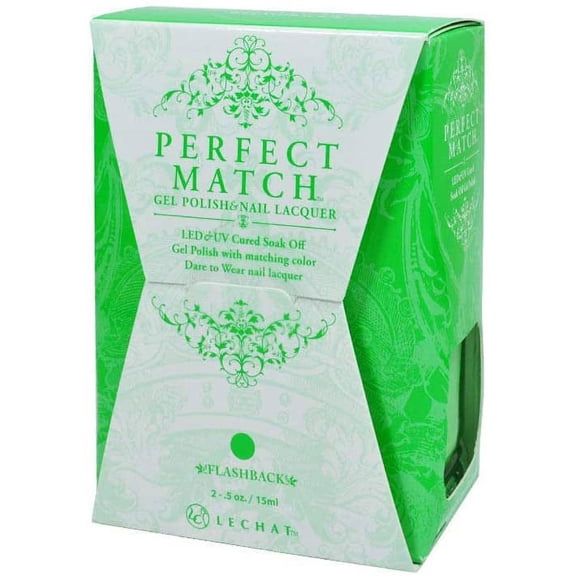 LECHAT - Perfect Match Pair of Soak off Gel   Matching Nail Polish, PMS203 Flashback