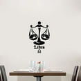 thumbnail image 3 of Libra Scales - Silhouette Air Sign Symbol Horoscope Astrological Chart Zodiac Sign Vinyl Wall Art Sticker Wall Decal For Home Room Wall Office Living Room Wall Decoration Decal Size(30x27 inch), 3 of 3