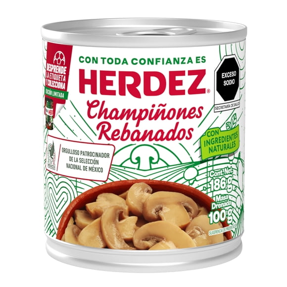 Champiñones Herdez Rebanados 186 g