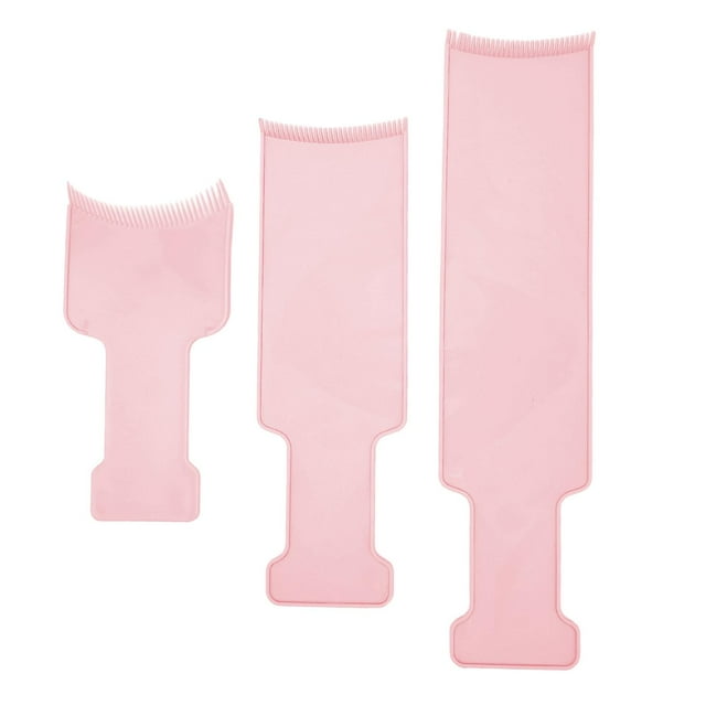 3 Pcs Hair Salon Highlighting Boards Hair Coloring Styling Tool Pink