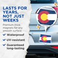 thumbnail image 4 of (2 Pack) Colorado Flag Magnets - Colorado State Emblem - Rocky Mountain Souvenir - 5 Inches On Longest Side - Thick Durable Magnet - Made in USA - MAG22915, 4 of 7
