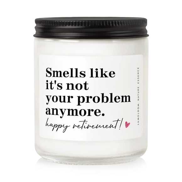 Cera de soja con aroma a lavanda Candle LUMELOOM, regalo de jubilación, 250 ml