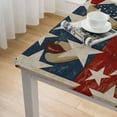 thumbnail image 4 of nygtbtfer Square Tablecloth , Blue Red Star Washable Table Cover for Party Picnic Dinner Decor, 4 of 7