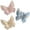 Blue + Yellow + Pink, variant on Butterfly Hair Clips 2.6 inch Medium Cute Hair Claw Clips for Women Girls Styling - 3 Pack (Green + Yellow + Pink)