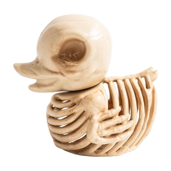 Duck Skeleton Halloween Decorations,Animals Halloween Skeleton for Indoor Outdoor Halloween Decor,Desktop Ornament Plastic Scary Party Haunted House Decoration