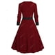 thumbnail image 2 of Vestido con Vuelo con Detalle en Capas de Talla Extra Rosegal  Vestidos casuales de talla grande, 2 of 5