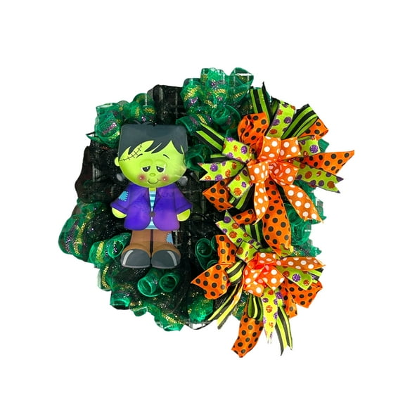 Halloween Frankie Wreath Halloween Décor
