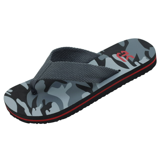Starbay Men's Canvas upper Camo Print soft Insole EVA Outsole Casual Thong Flip Flop Flat Comfy Sandals