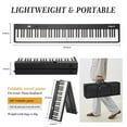 Kojooin Folding 88 Key Digital Piano, Semi Weighted Portable Keyboard ...