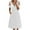 White, variant on Casual Dresses for Women Fashion Women Casual V-Neck Short Sleeve Zipper Pocket Solid Loose Dress Casual Loose Flowy Swing Shift Dresses